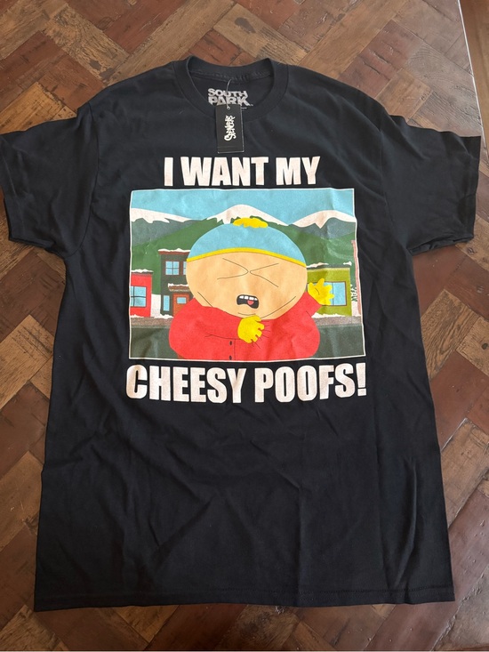 Spencer's Other - NWT South Park "I Want My Cheesy Poofs!" Graphic T-Shirt Black Size M
